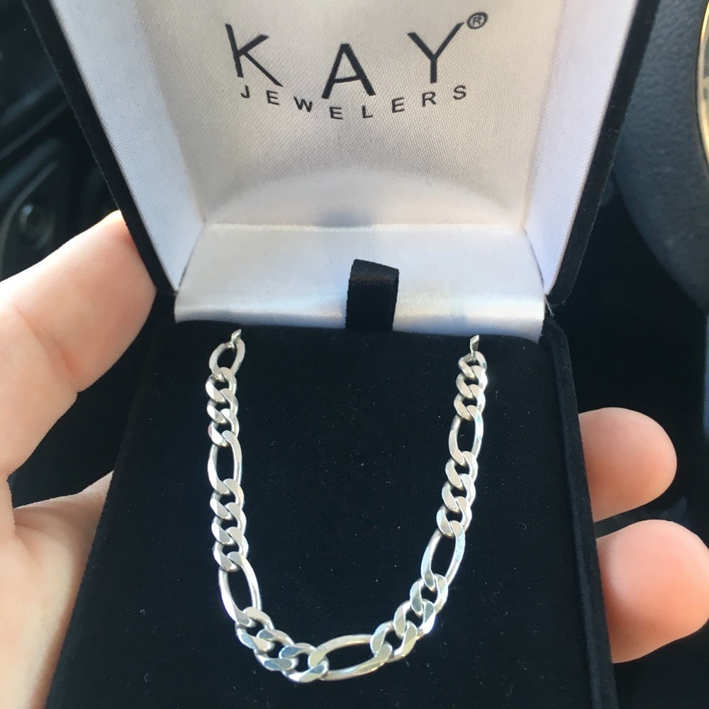 Silver Figaro Chain